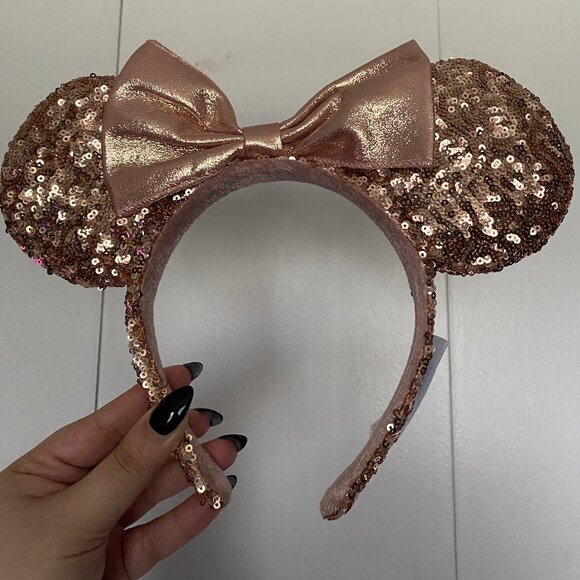 Disney Rose Gold Minnie Ears - Picture 1 of 1